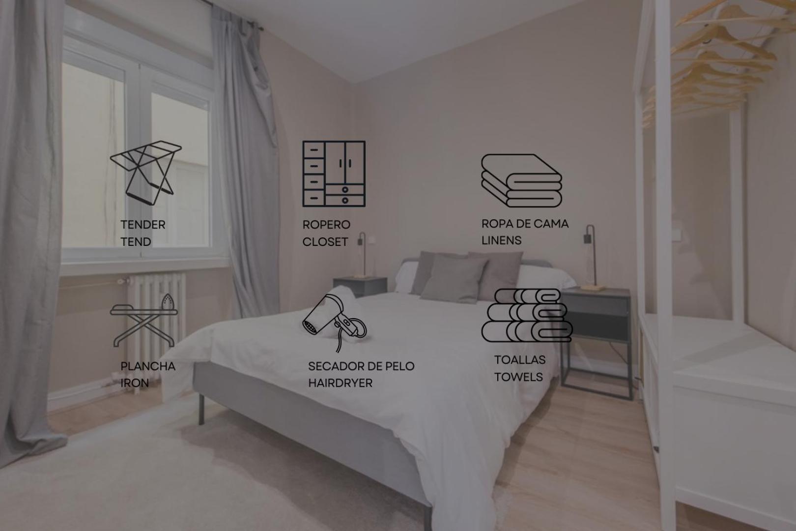 Downtown Apt Para 7Pax La Latina,Centro De Madrid Eksteriør bilde